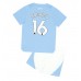 Manchester City Rodri Hernandez #16 Babykleding Thuisshirt Kinderen 2023-24 Korte Mouwen (+ korte broeken)